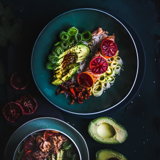 Blood orange salmon rice bowl - Recipe photo by twosisterslivinglife