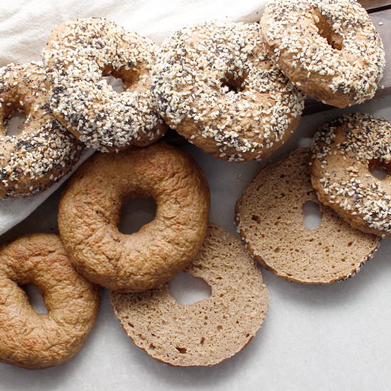 Easy GF Vegan Bagels - Recipe photo by fresh is real