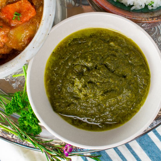 Instant Pot Swiss Chard Saag - Recipe photo by a meal in mind