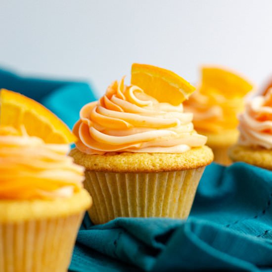 orange creamsicle cupcakes - Recipe photo by freshaprilflours