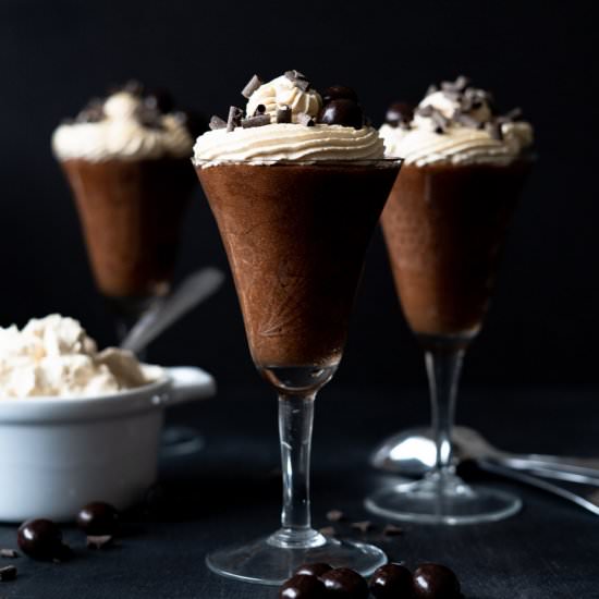 Irish Coffee Chocolate Mousse - Recipe photo by TheDeliciousSpoon
