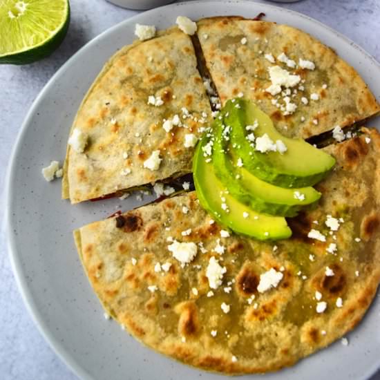 Black Bean Veggie Quesadillas - Recipe photo by servingupsimplicity