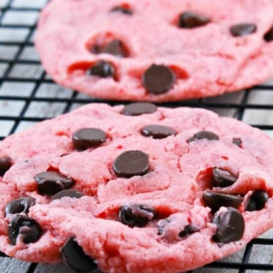 Strawberry Chocolate Chip Cookies - Recipe photo by Gonna Want Seconds