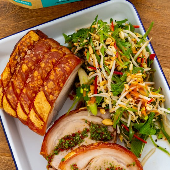 Crispy Pork & Papaya Salad - Recipe photo by AnotherFoodBlogger