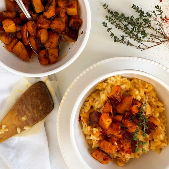 Roasted Butternut Squash Risotto - Recipe photo by Allkitchencolours