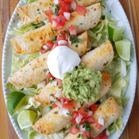 baked chicken flautas - Recipe photo by amandacooksandstyles