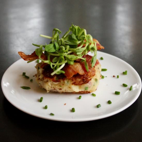 Bacon & Potato Cakes - Recipe photo by Runcible Eats