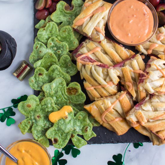 St Patrick’s Day Appetizer Board - Recipe photo by familyfreshmeals