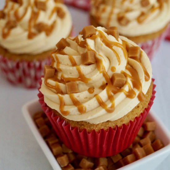 butterscotch cupcakes - Recipe photo by whatjessicabakednext