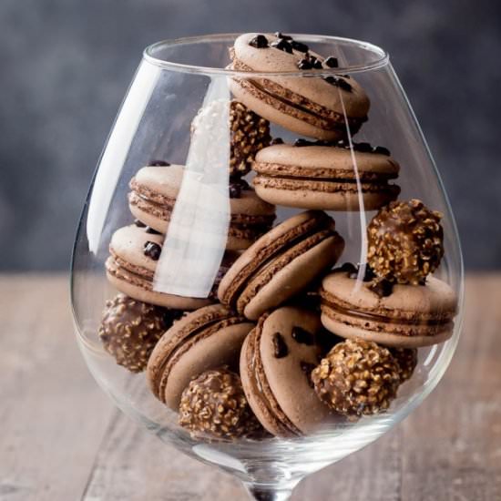 Hazelnut Macarons - Recipe photo by letthebakingbegin