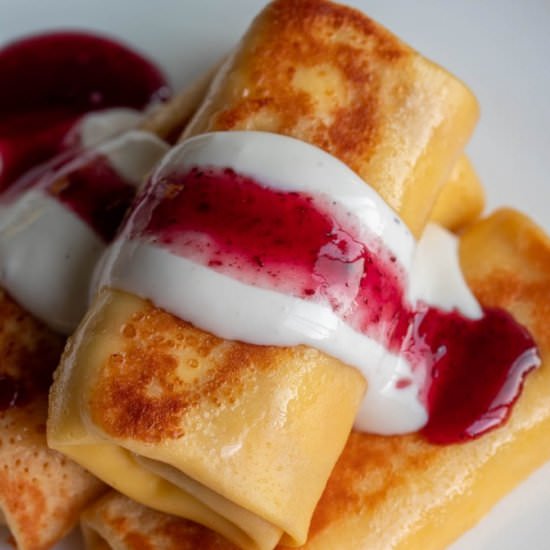 Cheese Blintz - Recipe photo by letthebakingbegin
