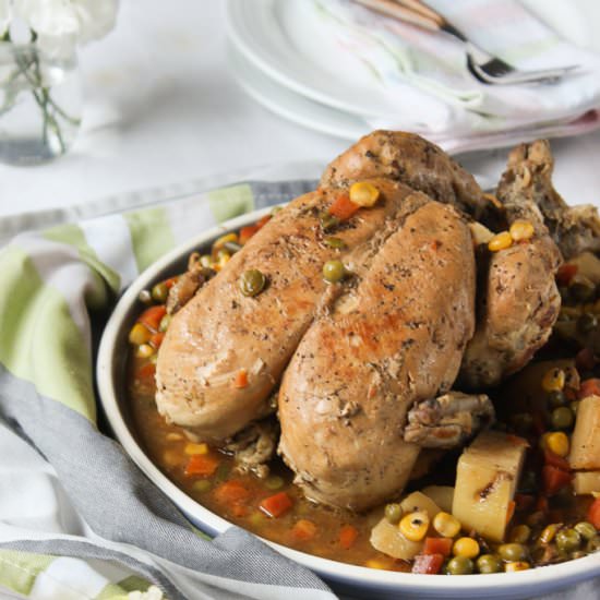 Stove Top Lemon Chicken Roast - Recipe photo by flourandspice