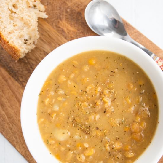 Vegan Split Pea Soup - Recipe photo by spoonfulofkindness