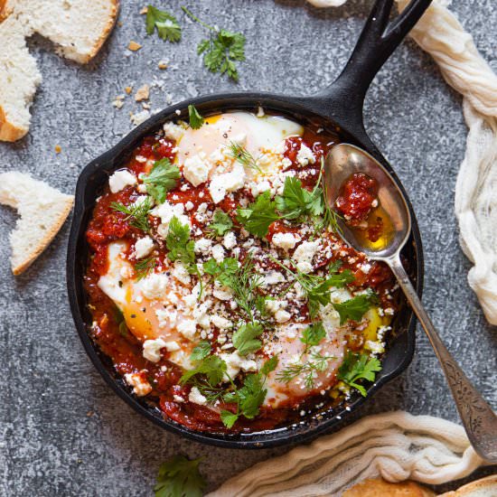 How to Make Shakshuka - Recipe photo by pageandplate