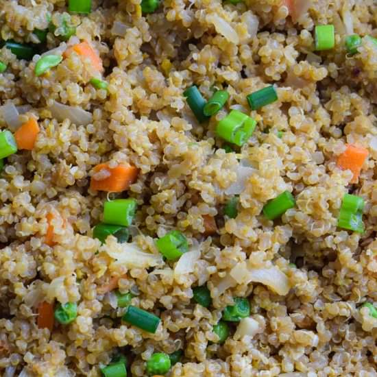 Quinoa Fried "Rice" - Recipe photo by Cuts and Crumbles