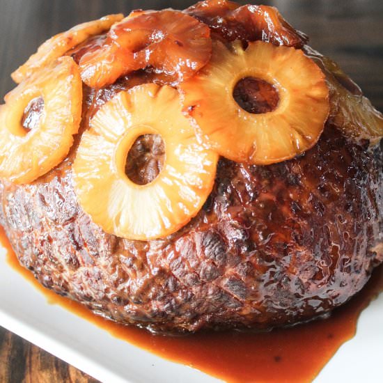 Honey Mustard Glazed Ham - Recipe photo by JensJourney