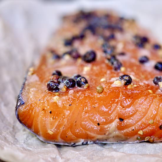 Scandinavian Style Cured Salmon - Recipe photo by simmerandsauce