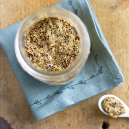 The BEST Homemade Grainy Mustard - Recipe photo by a zest for life