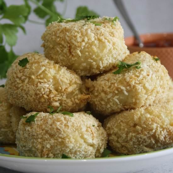 Baked Arancini Risotto Balls - Recipe photo by chezlerevefrancais
