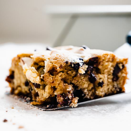 Salty Chocolate Chip Blondies - Recipe photo by josieandnina