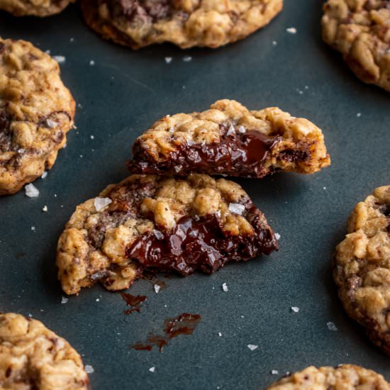 Oatmeal Chocolate Chunk Cookies - Recipe photo by bakingistherapy