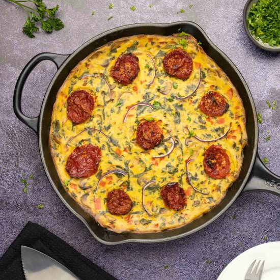 Vegan Frittata - Recipe photo by lovingitvegan