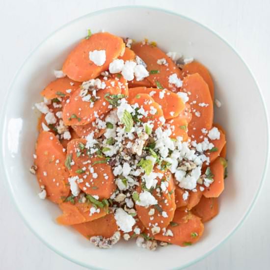 Orange Glazed Carrots with Feta - Recipe photo by infinebalance