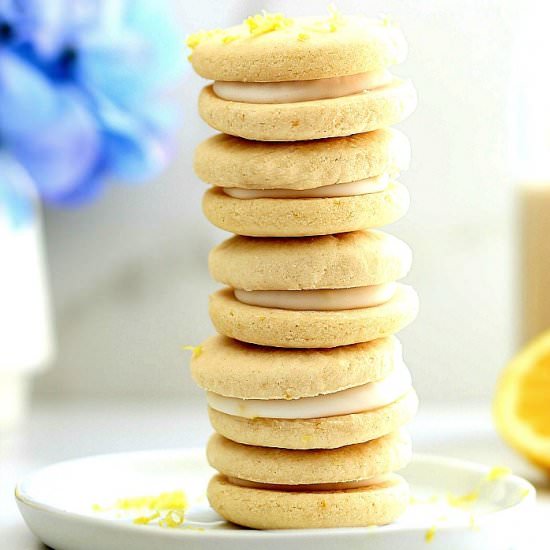 Soft Lemon Filled Cookies (GF & V) - Recipe photo by Delightful Mom Food