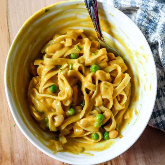 Cheesy Vegan Butternut Squash Pasta - Recipe photo by upbeetkitchen