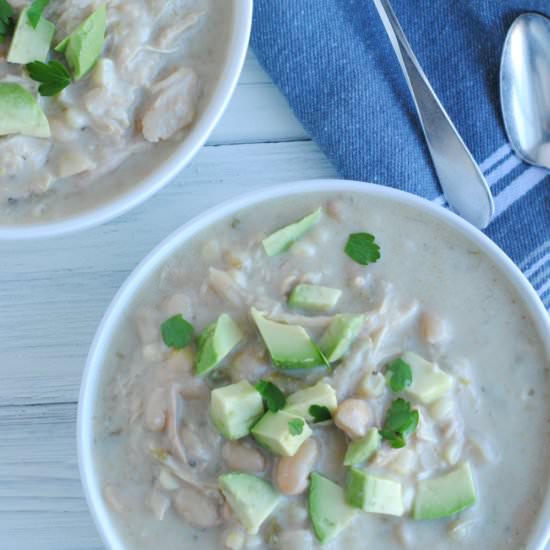 White Chicken Chili - Recipe photo by never any thyme