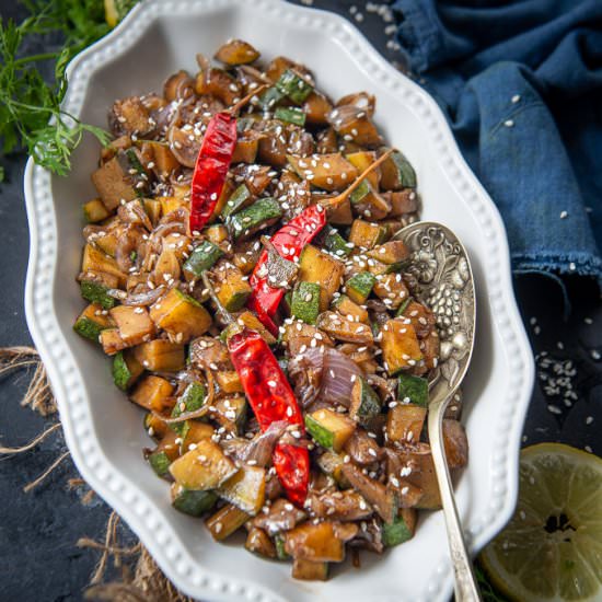 Zucchini Stir Fry - Recipe photo by Whiskaffair
