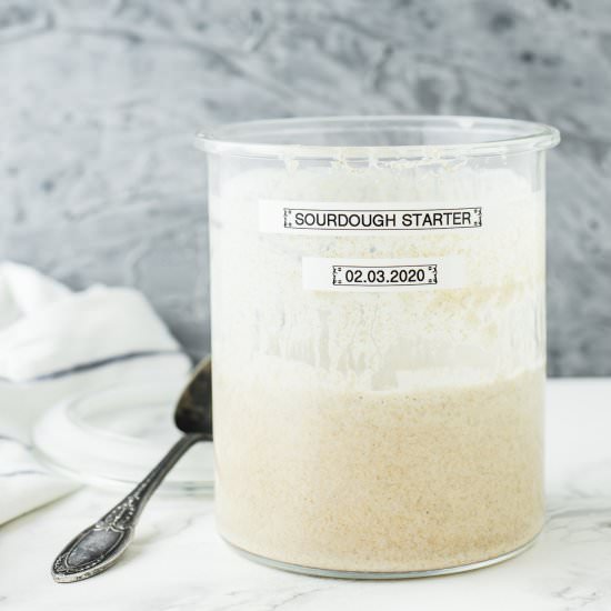 How to make a sourdough starter - Recipe photo by PantsDownApronsOn