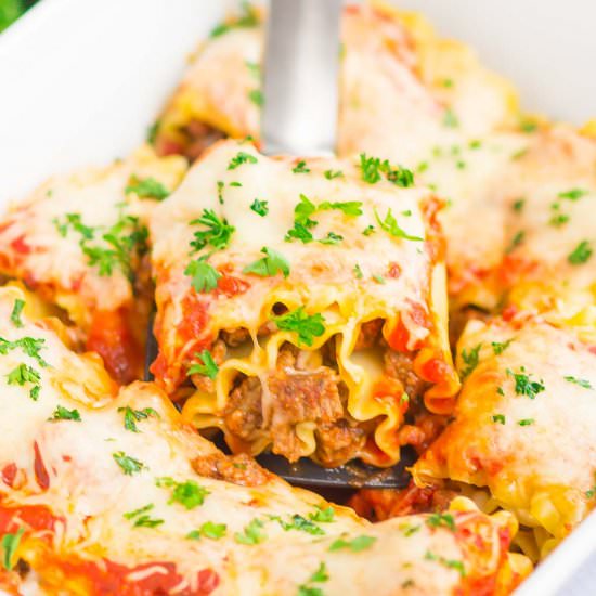 Lasagna Rolls - Recipe photo by pumpkinnspice