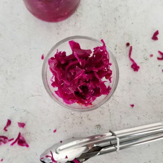 red cabbage sauerkraut - Recipe photo by Cuisine Fiend