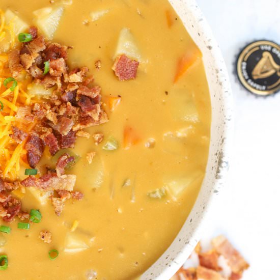Beer Cheese Potato Soup - Recipe photo by SimplyMadeRecipes