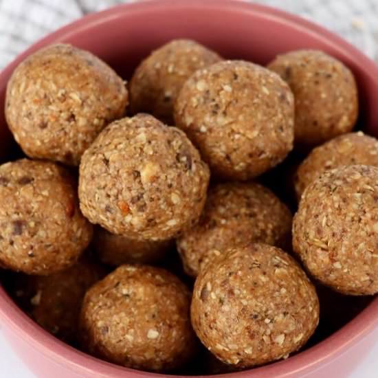 No Bake Cookie Dough Balls – Vegan - Recipe photo by MostlyDomestic