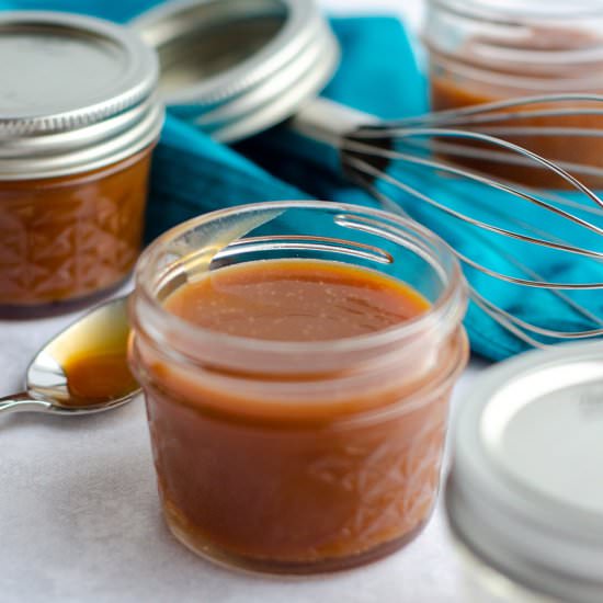 bourbon salted caramel sauce - Recipe photo by freshaprilflours