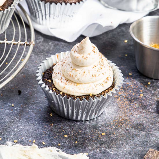 Vegan Guinness Cupcakes - Recipe photo by pageandplate