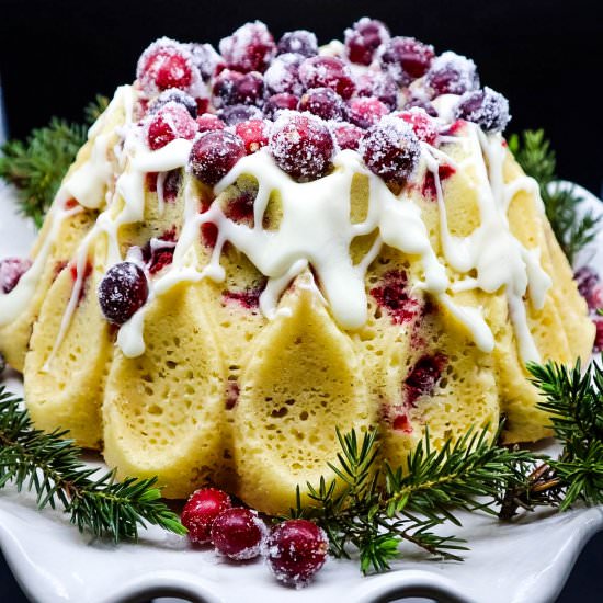 Semi-Homemade Cranberry Orange Cake - Recipe photo by NotEntirelyAverage