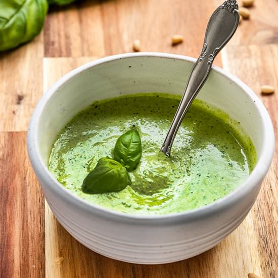 Easy Vegan Pesto - Recipe photo by ShortGirlTallOrder
