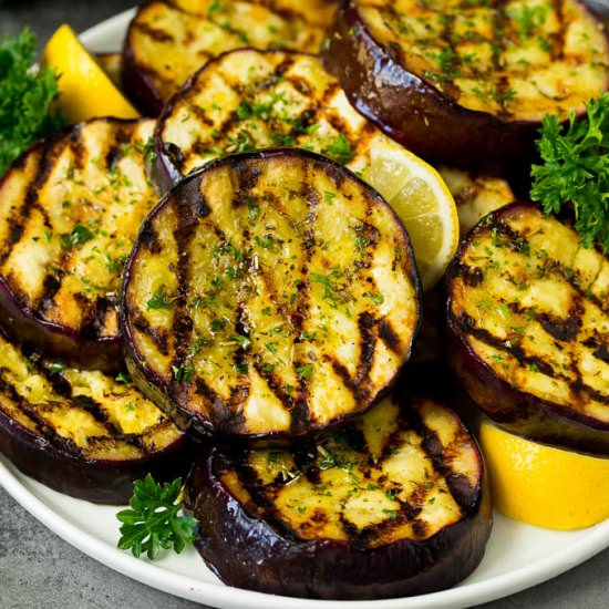Grilled Eggplant - Recipe photo by dinneratthezoo