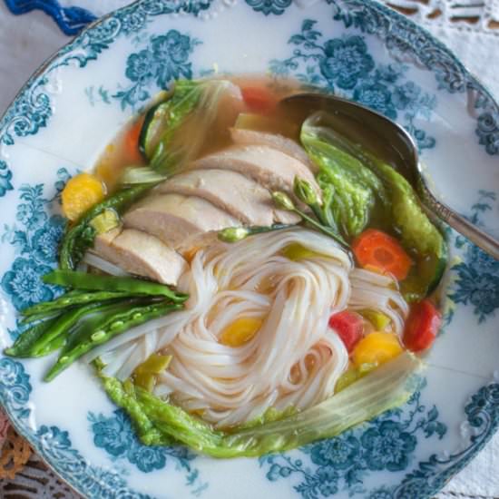 Comfort Chicken Soup – Asian Style - Recipe photo by a zest for life