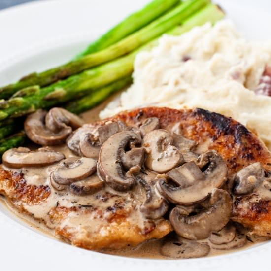 Creamy Chicken Marsala - Recipe photo by Dishes with Dad