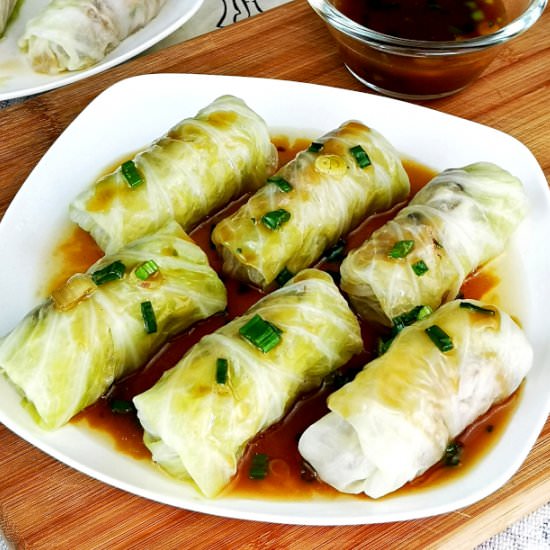 Stuffed cabbage roll (Chinese style) - Recipe photo by Taste of Asian Food