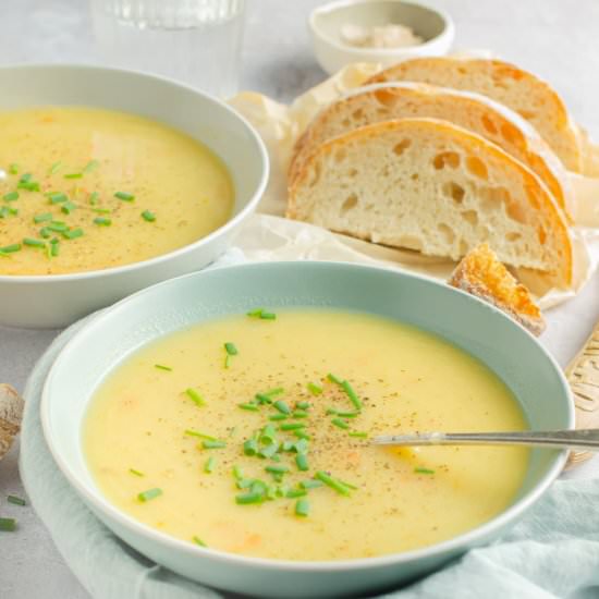 Scottish Leek & Potato Soup - Recipe photo by lostinf00d
