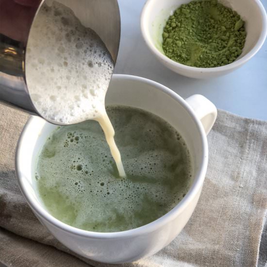 Vegan Matcha Latte - Recipe photo by The Healthy Toast