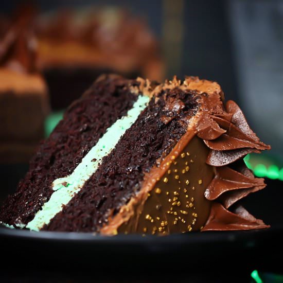 Andes Mint Chocolate Cake - Recipe photo by Nataliewaybakes