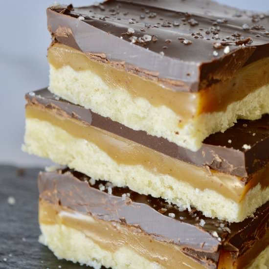 Salted Chocolate Caramel Squares - Recipe photo by thisdelicioushouse