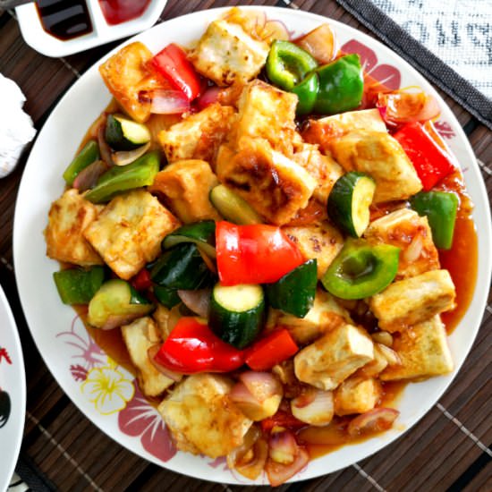 Sweet and sour tofu - Recipe photo by Taste of Asian Food