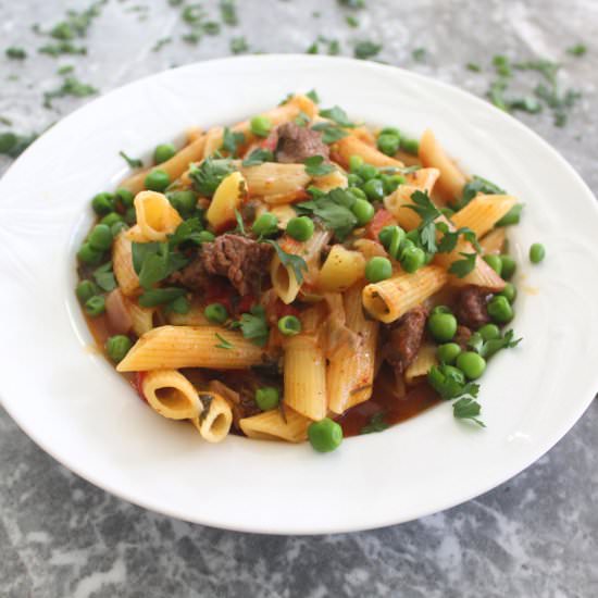 Aji de Fideos (Spicy Pasta Dish) - Recipe photo by MediterraneanLatinLoveAffair